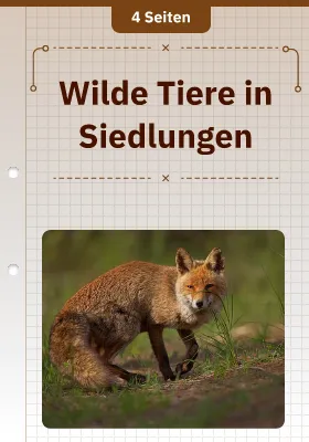 Wilde Tiere in Siedlungen
