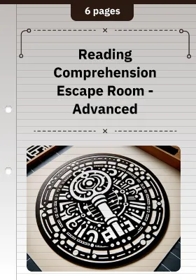 Reading Comprehension Escape Room - Advanced