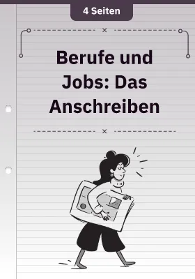 Berufe und Jobs: Das Anschreiben