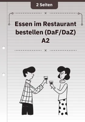 Essen im Restaurant bestellen (DaF/DaZ) A2