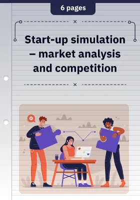 Start-up simulation – market analysis and competition