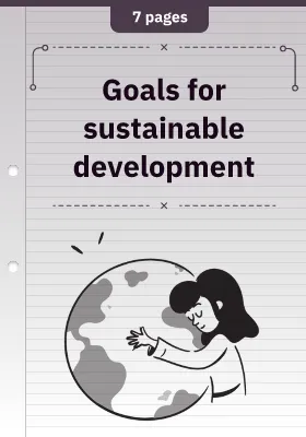 Goals for sustainable development