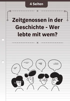 Zeitgenossen in der Geschichte - Wer lebte mit wem?