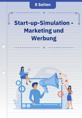 Start-up-Simulation - Marketing und Werbung
