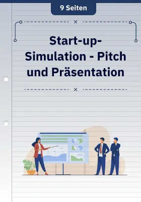 Start-up-Simulation - Pitch und Präsentation