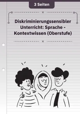 Diskriminierungssensibler Unterricht: Sprache - Kontextwissen (Oberstufe)