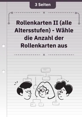 Rollenkarten II (alle Altersstufen) - Wähle die Anzahl der Rollenkarten aus