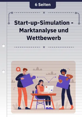 Start-up-Simulation - Marktanalyse und Wettbewerb