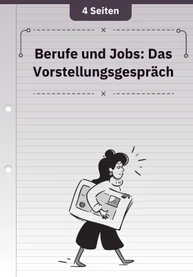 Berufe und Jobs: Das Vorstellungsgespräch