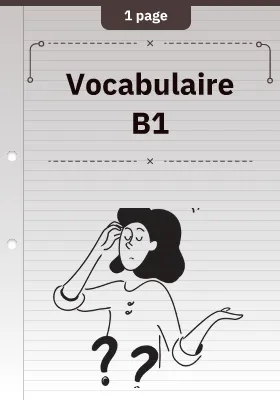 Vocabulaire B1