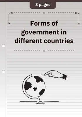 Forms of government in different countries