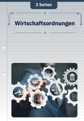Wirtschaftsordnungen