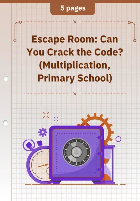 Escape Room: Can You Crack the Code? (Multiplication, Primary School)
