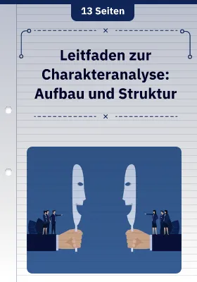 Projekt Gutenberg - Leitfaden zur Charakteranalyse: Aufbau und Struktur