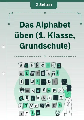 Das Alphabet üben (1. Klasse, Grundschule)