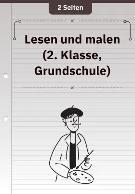Lesen und malen (2. Klasse, Grundschule)
