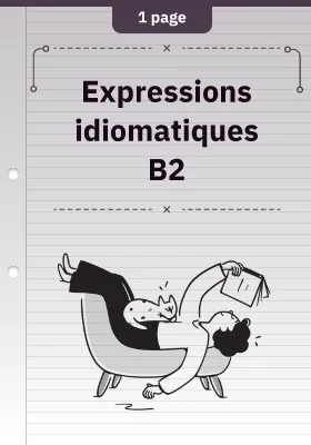 Expressions idiomatiques B2