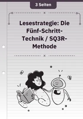 Lesestrategie: Die Fünf-Schritt-Technik / SQ3R-Methode