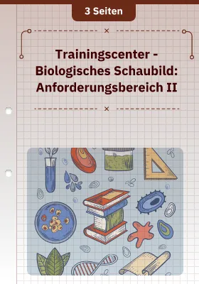 Trainingscenter - Biologisches Schaubild: Anforderungsbereich II