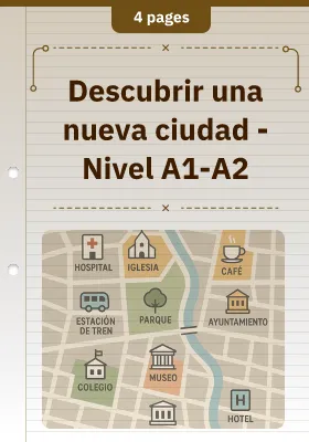 Descubrir una nueva ciudad - Nivel A1-A2