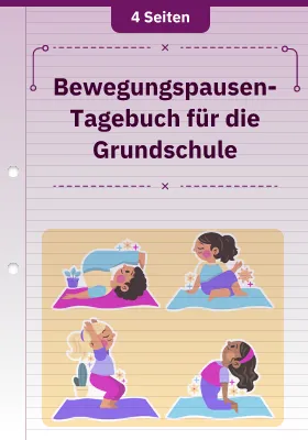 Bewegungspausen-Tagebuch für die Grundschule 