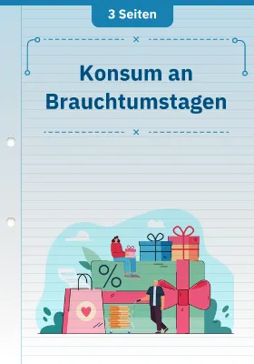 Konsum an Brauchtumstagen