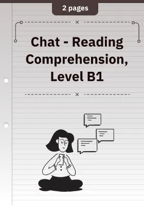 Chat - Reading Comprehension (Englisch - B1)