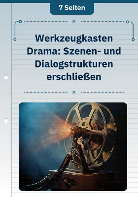 Projekt Gutenberg - Werkzeugkasten Drama: Szenen- und Dialogstrukturen erschließen