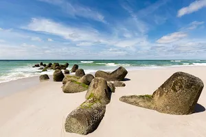 Tetrapoden als Küstenschutz (Hörnum/Sylt)