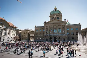 Klimastreik vor dem Bundeshaus am 20. April 2019