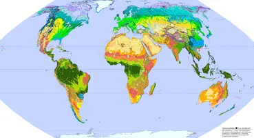 Vegetationszonen der Erde: ca. 30 Räume mit ähnlichem Pflanzenbewuchs