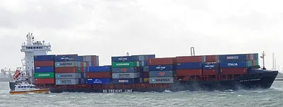 Das Transportvolumen steigt bei Containerschiffen noch immer