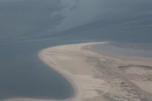 Durch Gezeitenbewegungen typisches östliches Inselende am Beispiel von Norderney