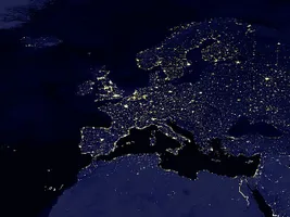 Europa bei Nacht