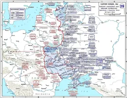 Sowjetische Geländegewinne von Dezember 1943 bis Ende April 1944
