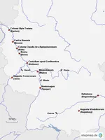 Römische Stadtgründungen im heutigen Deutschland - erstellt auf Stepmap.de - 2012