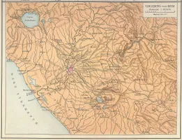 Umgebung von Rom im Altertum (Gustav Droysen: Allgemeiner Historischer Handatlas, 1886)