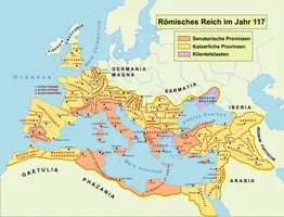 Römische Provinzen unter Trajan (117 n. Chr.)
