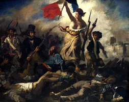 Eugène Delacroix: Die Freiheit führt das Volk (1830)