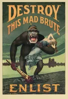 Destroy This Mad Brute – Enlist. US-Plakat von 1917