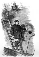 "Der Lotse geht von Bord" (Original Titel: "Dropping the Pilot" - Karikatur zu Bismarcks Rücktritt von Sir John Tenniel (1820-1914), veröffentlicht im britischen Magazin Punch, 29 März 1890. 