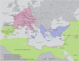 Der Weg des Elefanten Abul Abaz - Karte von Peter Palm, Berlin