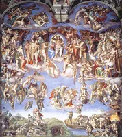 Das Jüngste Gericht von Michelangelo in der Sixtinischen Kapelle