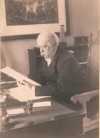 Bismarck am Schreibtisch in Friedrichsruh