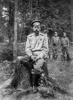 Ein Foto von Zar Nikolaus II., aufgenommen nach seiner Abdankung im März 1917