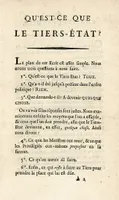 Sieyès Pamphlet aus dem Jahr 1789