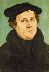 Martin Luther (Werkstatt Lucas Cranachs des Älteren, 1528, Sammlung Lutherhaus Wittenberg) 
