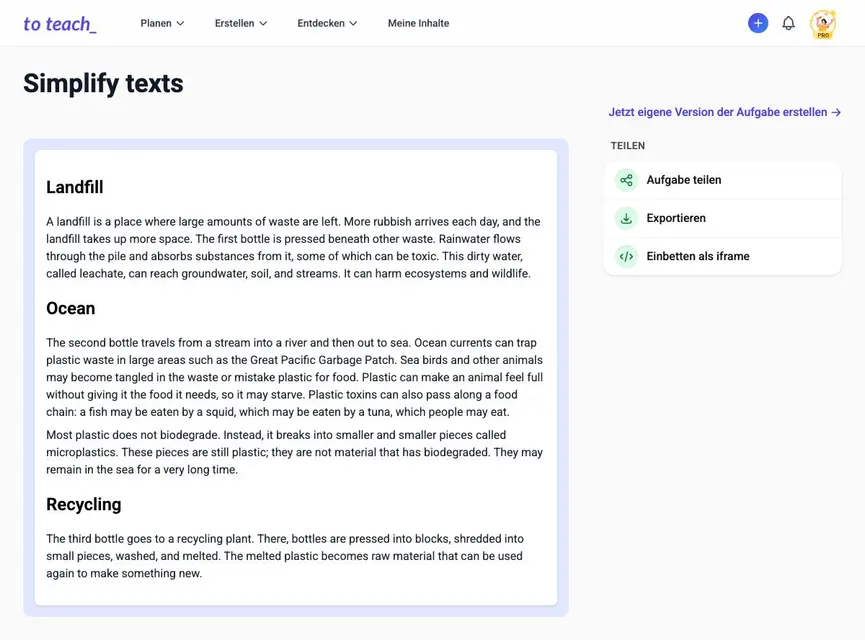 Turn a YouTube video into a supporting classroom reading