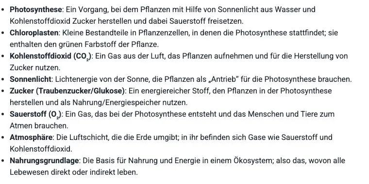 Ein Glossar für den Unterricht erstellen: Fachbegriffe erklären, den Sachtext erhalten